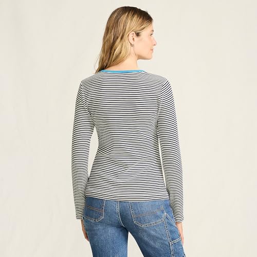 Image of Lands' End Women's Cotton Rib Knit T-Shirt