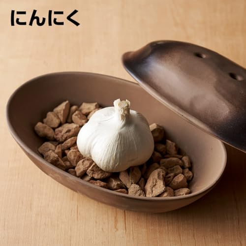 千陶千賀陶器 電子レンジでほくほく石焼いも鍋(石付)01-14 の商品画像 4