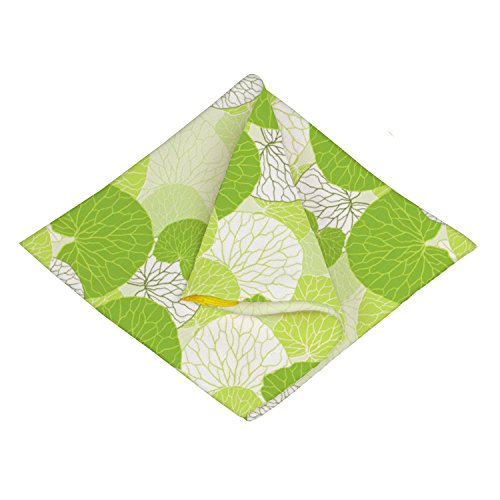 Image of ArtzFolio Green Leaves Table Napkin Poly Cotton Fabric 20x20inch (50.8x50.8cms); SINGLE PIECE
