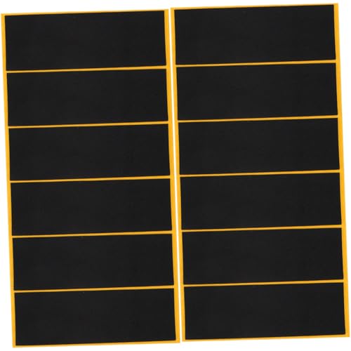 GARVALON 12 Piezas Cinta de Espuma Adhesiva Antideslizante para Fingerboard Negra Accesorios para Patinetes de Dedos Agarre Mejorado para Skate Dedos y Skateboard