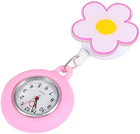 Hemobllo Nurse Watch- Fob Watch Retractable Clip On Watch Medical Pocket Watch Hanging Nurse Watch Telescopic Fob Watch Gift Watch for Women Nurse Doctor