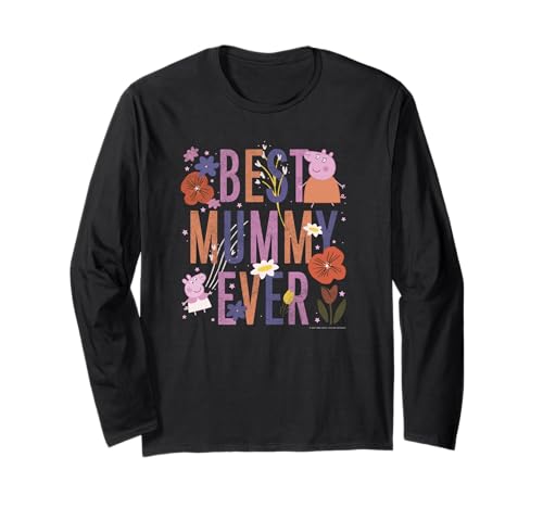 T-shirt Peppa Pig Best Mummy Ever une surprise florale pour sa fête