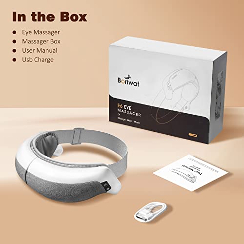 Eye Massager With Heat, Eye Mask With Bluetooth Music And Air Compression, Eye Relax Face Massager For Migraine, Stress Relief Gifts For Mom Dad Birthday Gifts For Women Men #TOP6