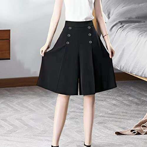 Women's Loose Fit Cropped Culottes for Summer Outings3