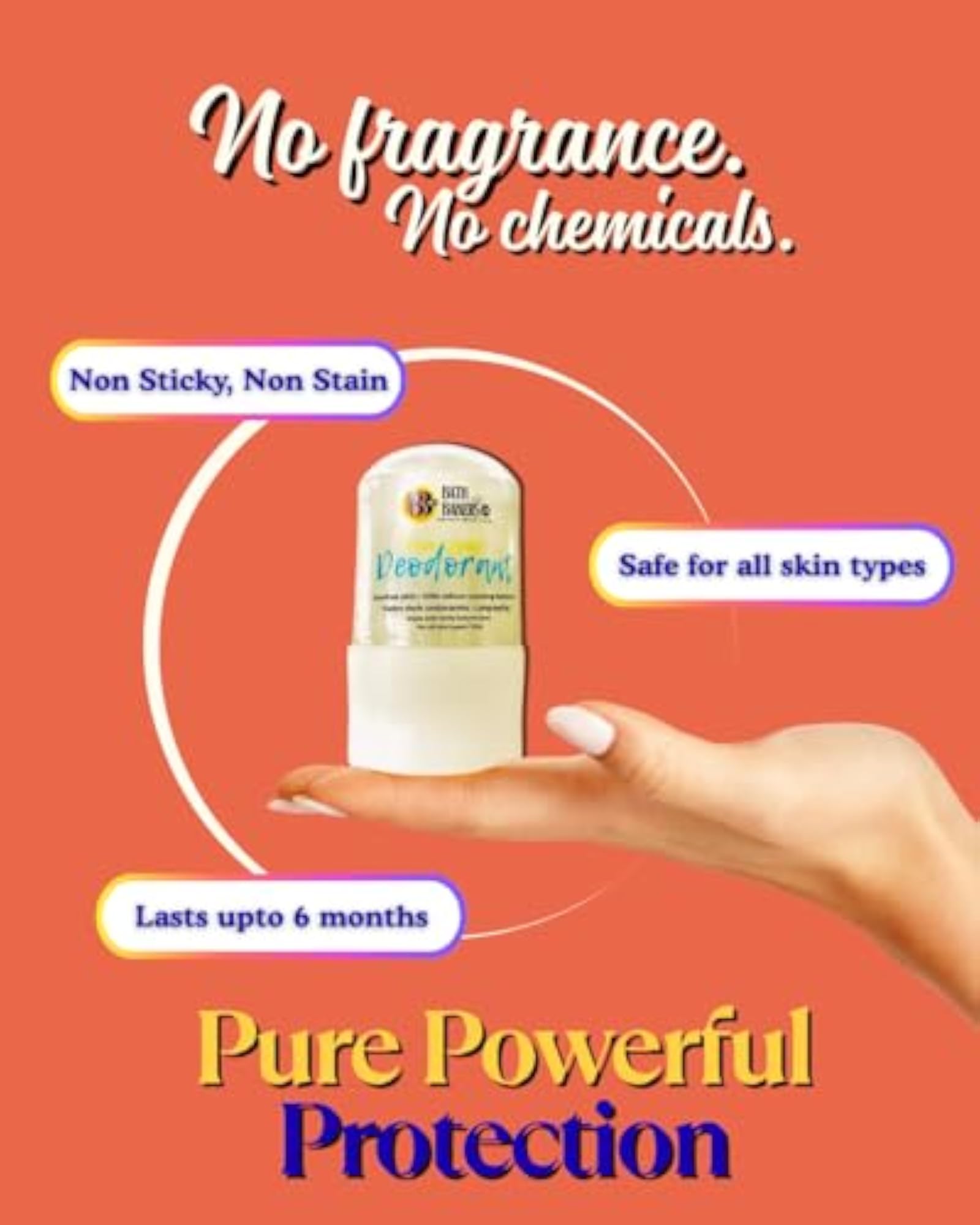 Pure Alum Crystal Roll On Natural Deodorant