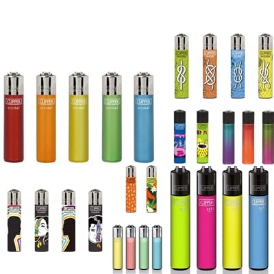 Clipper Micro Feuerzeuge Verschidenen Modelle Inkl. Gratis Crystal Balls (10x Micro Gemischt)