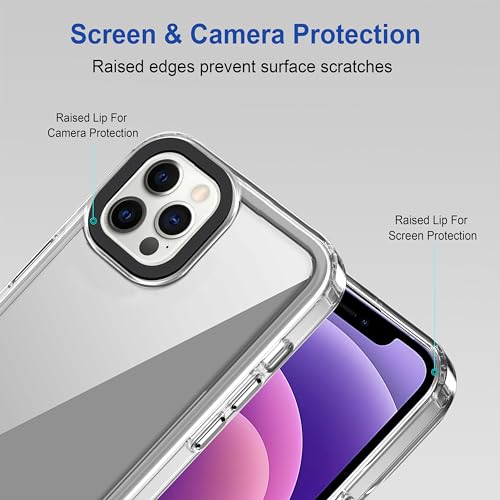 amazon basics Back Case Cover for iPhone 12 Pro (TPU + PC_Transparent) 4 41M3UuZ1svL