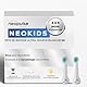 NEOPULSE® - 2 Stück Ersatzbürstenköpfe, weiß, Nylon, ultraweich – elektrische Schallzahnbürste für Kinder Neokids – kompatibel mit Neosonic® – ab 3 Jahren – geeignet für die Körperform von Kindern
