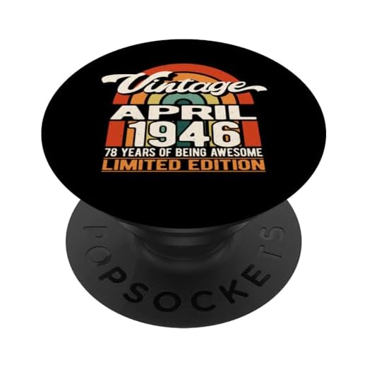 78 años de ser impresionante vintage abril 1946 - 78 cumpleaños PopSockets PopGrip Intercambiable