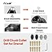 FiLwW Drill Chuck Collet Set for Dremel, 16PCS 0.8-3.2mm Replacement 4486 Drill Keyless Bit Chuck Shank Rotary Tool Quick Change Adapter