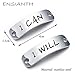 ENSIANTH I Can I Will Shoe Lace Tag I Can I Will Trainer Tags Fitness Inspirational Gift Motivational Runners Gift (I Can I Will Shoe Tag)
