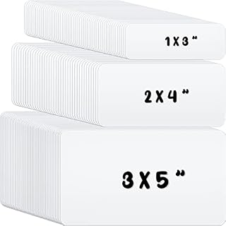 60 Pcs Dry Erase Magnetic Labels for Shelving Magnets 3'' x 5'', 2
