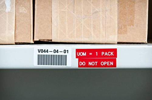 Image of Brady M21-750-595-RD BMP21 Tape B- 595 Indoor /Outdoor Vinyl Film Size: 3 /4 inch x 21' WHT /RED