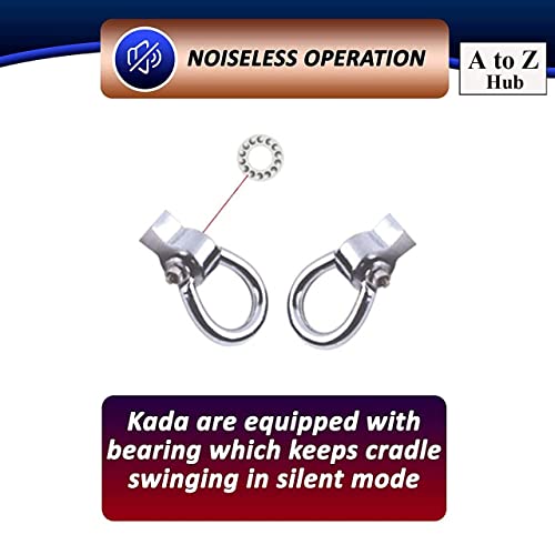 A TO Z HUB Unisex Portable Folding ghodiy, with Free Cotton Cloth (Regular Folding Square Pipe (Black))