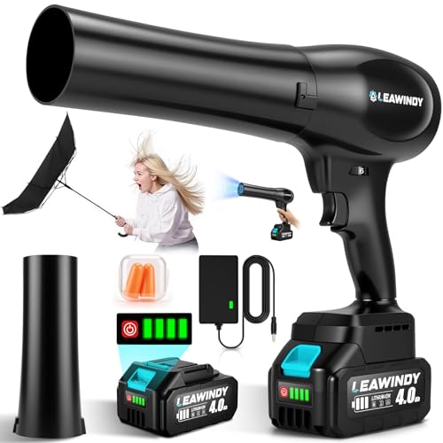 Leaf Blower Cordless with Extended Nozzle, 6...