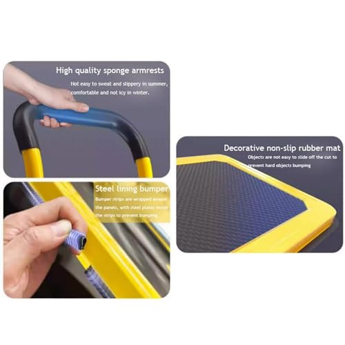 Carretilla de plataforma plegable para carga pesada miniatura 7