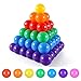 STARBOLO Ball Pit Balls - 100pcs Crush Proof Plastic Children's Toy Balls Bright 7 Colors Ocean Balls for Birthday Parties Games Pool