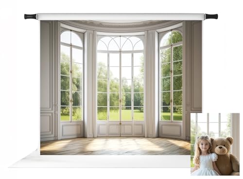 Toile de fond paysage de fenêtre Kate pour simuler un décor de salon lumineux