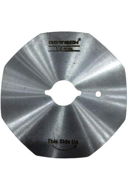 DE-TECH 110MM ROUND NECK CLOTH CUTTING OCTAGUN KNIFE Rotary Fabric Cutter MACHINE BLADE INDUSTRIAL SEWING MACHINE KIT-image-18