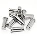 BENLIUDH 304 Stainless Steel Single Hole Clevis Pins Flat Head Clevis Pins for Trailer Latch, Mechanics Repair (M12*35mm, 10pcs)