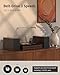 Record Player with Two External Speakers Belt-Drive Turntable for Vinyl Records Dual Stereo Speakers Vintage LP Players Support 3 Speed Wireless Playback AUX Headphone Input Auto Stop Wood Brown