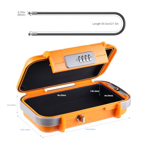 Caja de seguridad impermeable y antirrobo con combinación de código 4