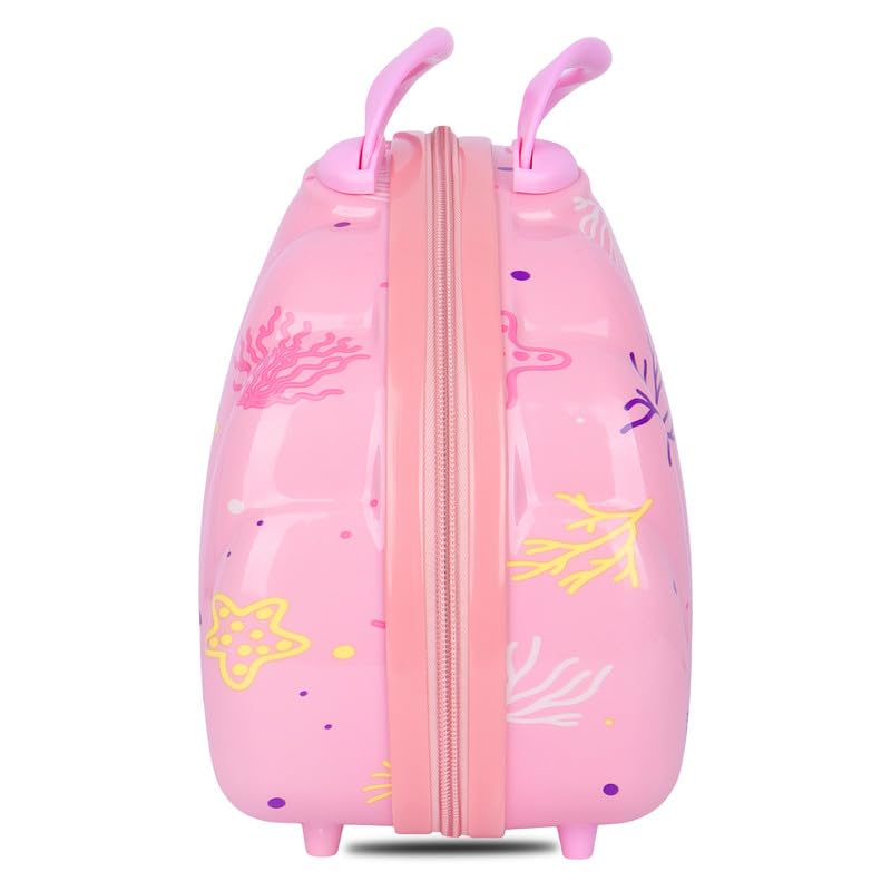 Image of Polo Class Kids Trolley Bag | Made with Polycarbonate | Durable and Waterproof | Trolley Bag for Kids - Pink