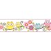 York Wallcoverings KS2212BD Cool Kids Owl Branch Border, Bubble Gum/Watermelon/Kiwi/Chocolate/Egg York/Mango/Snow