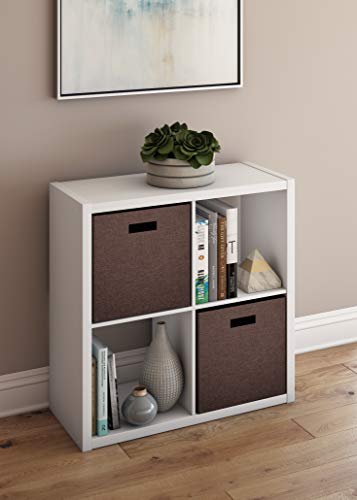 Image of ClosetMaid Decorative Open Back 4-Cube Storage Organizer, White