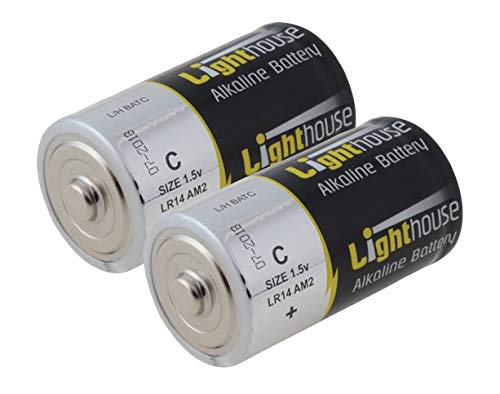 Lighthouse Torches L/HBATC Alkaline Batteries C (2 Pack)