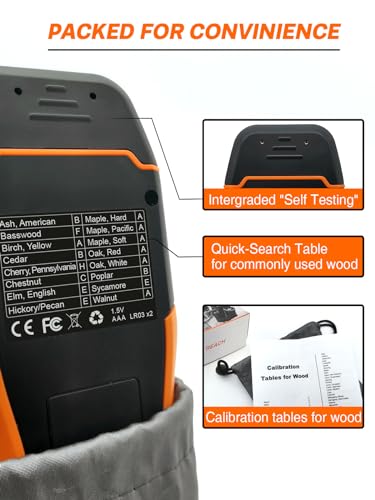Mecurate WMM Digital Pin Type Wood Moisture Meter thumb #5
