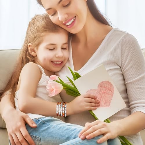 M MOOHAM Bracelets for Women Girls - Friendship Colorful Beaded Bracelets Sets for Women Sister Teen Girls Kids Colorful Bead Stretch Stackable Toddler Preppy Bracelet for Teenage Girl Jewelry Gifts4