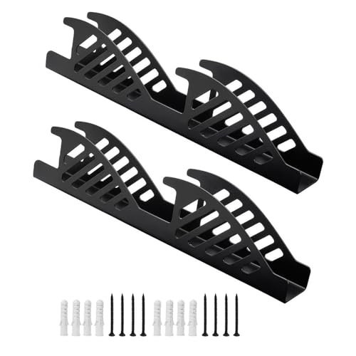 NYGHMY 2 Pack Jack Stand Wall Mount Organizer Brackets - Heavy Duty 3 Ton Load Capacity Holder for 2 & 3 Ton Jack Stands - Garage & Workshop Tool Storage Rack