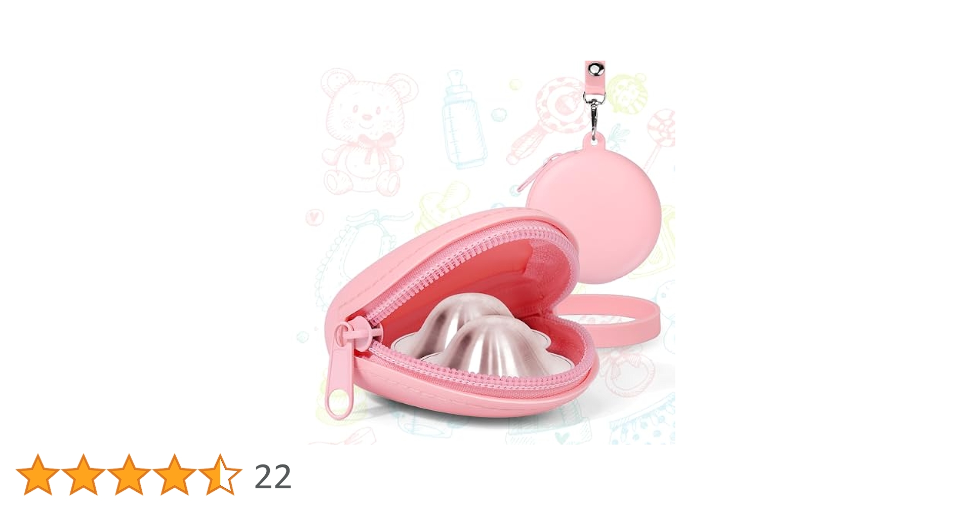 Amazon.co.jp: Vodolo シルバー授乳カップケース シリコン 乳首