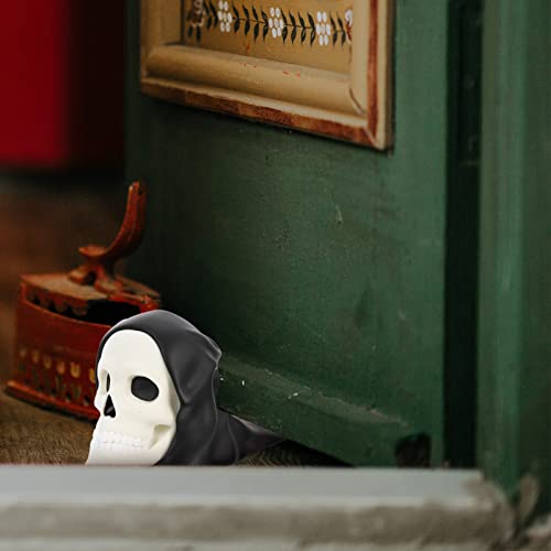 HOMSFOU Halloween Door Stopper Cute Door Wedge Non- Slip Stopper Security Wedge Decorative Stop for Home and Office (Skull) - Image 3