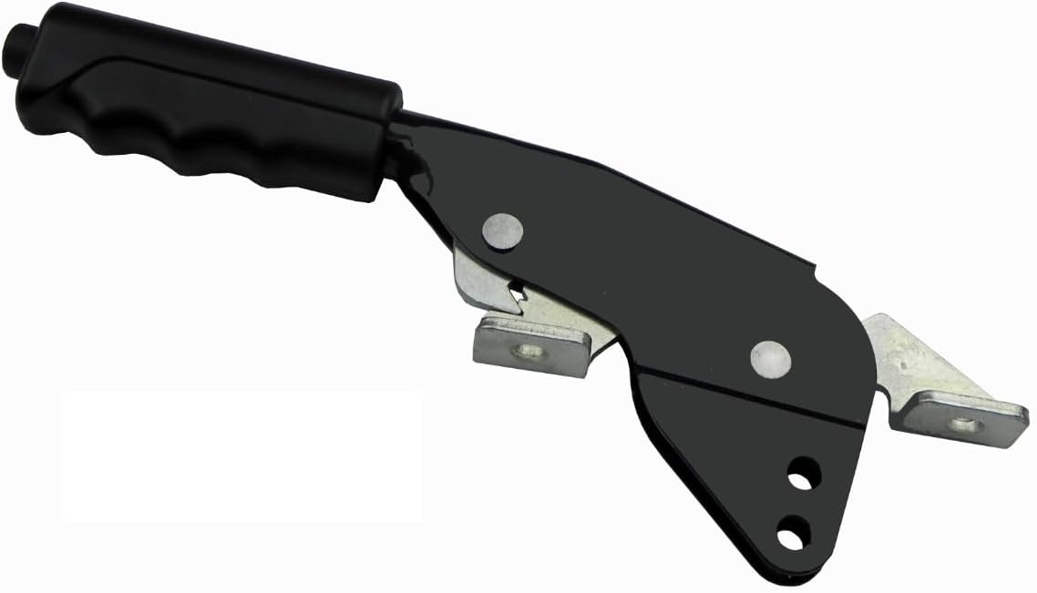 Inline Tube After Market Parking Brake Center Pull Handle, Lay Down Ratchet Style Lever