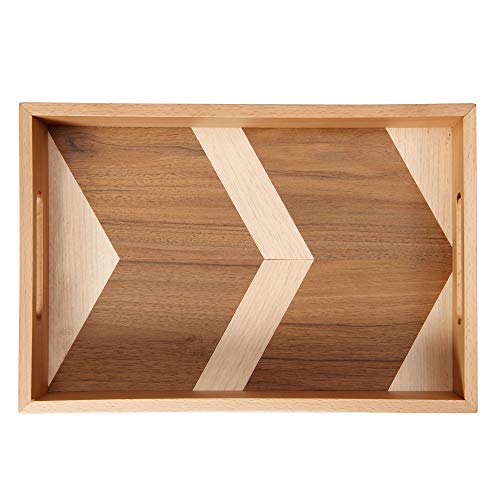 HoroM Serviertablett aus Holz mit Griff Cover