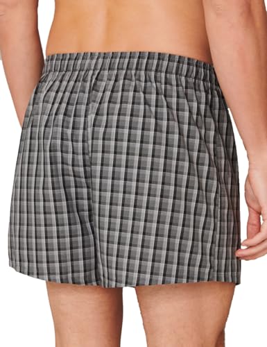 Schiesser Bóxer transpirable pack de 2 de hombre calzoncillos de algodón negro 2