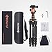 GEEKOTO 77’’ Tripod, Camera Tripod for DSLR, Compact Aluminum Tripod with 360 Degree Ball Head and 8kgs Load for Travel and Work