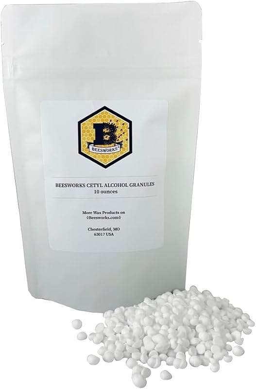 Álcool cetílico BEESWORKS em grânulos, 283 g