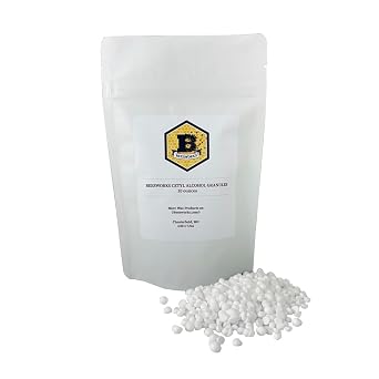 Beesworks Cetyl Alcohol 10 Ounces 0.625 lbs | 100% Pure Cetyl Alcohol Granules for DIY Soaps, Lotions, Conditioners and Creams