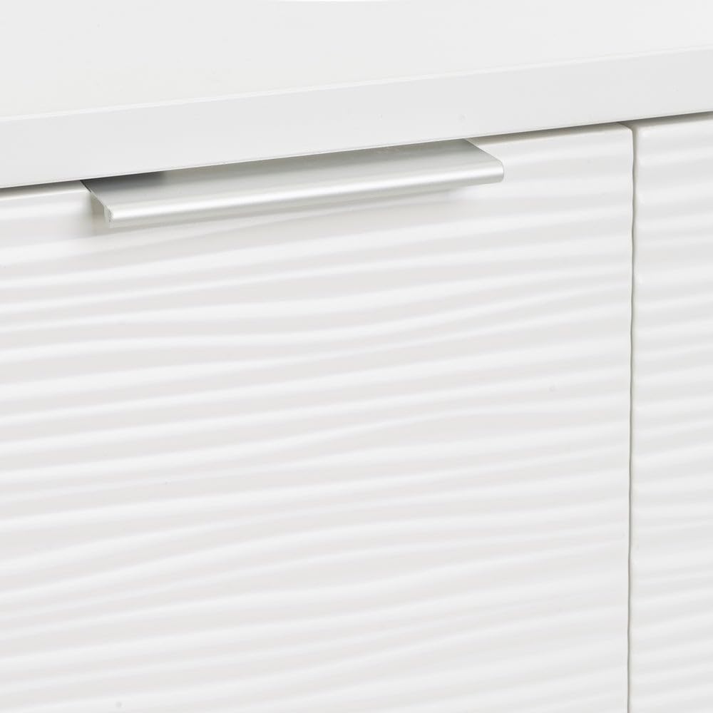 LOLAhome Mueble para Lavabo suspendido Blanco con Textura de 60 cm