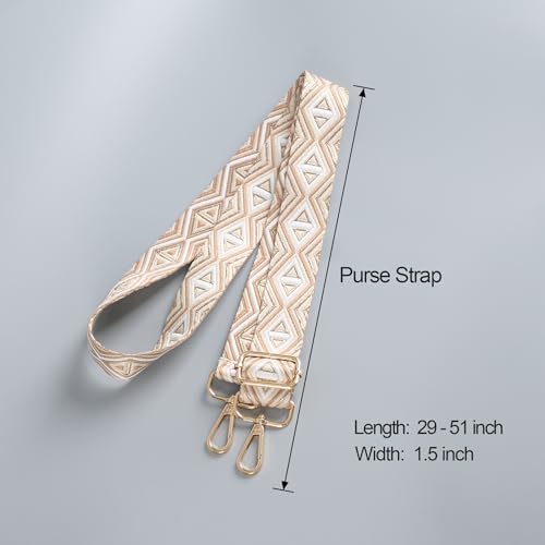 Image of chushui Metallic Thread Purse Strap for Women, Woven Replacement Bag Strap | Subtle Shine That Changes with the Light