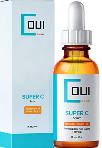 SUPER VITAMIN C Serum Anti Aging Anti Wrinkle - Facial Vit C, Hyaluronic Acid, Collagen, EGF For Face, Neck