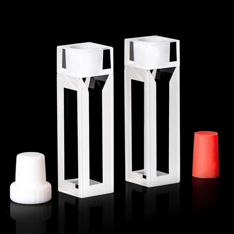 Piatto colorimetrico chiuso fluorescente al quarzo - volume da 350ul a 1750ul, tecnologia di sinterizzazione della fritta 1pcs((01)350ul)