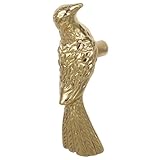 Matériau en laiton : la poignée de traction en laiton est fabriquée à partir de laiton pratique, garantissant une durabilité robuste et une résistance à l'usure, conservant sa brillance fil du temps, boutons en forme d'oiseau en métal, poignée de porte en laiton