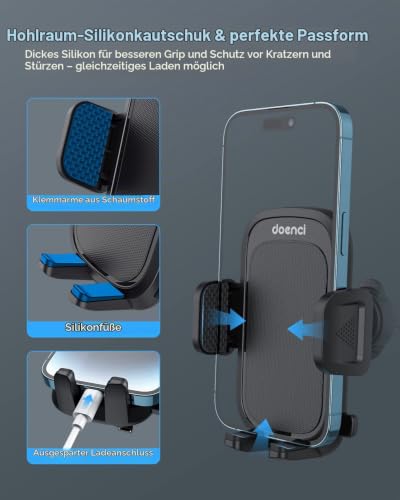 doenci Handyhalterung Auto, Handy Halterung Auto LüFtung, 360° Drehbare – Ansicht 5
