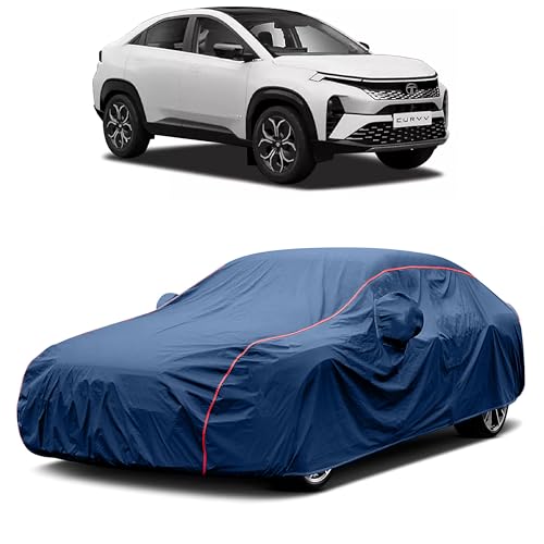 Image of Heavy-Duty Car Cover for Compatible with Tata Curvv (2024 to 2025 All Models) Deluxe Car Protection Cover ? Waterproof & UV-Resistant All-Season Exterior Protection