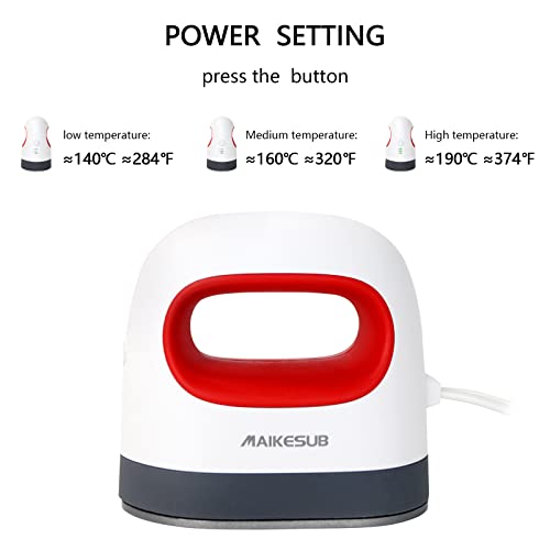 Maikesub MAIKESUB100-1 Mini Heat Press Machine Easy To Use For T Shirts Shoes Hats Small Htv Iron thumb #2
