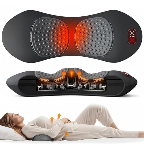 2026 Vertofix 3-Zonen Tiefenwärme-Massagegerät Ergo Pur Rücken mit Erwärmung Vibration & Traktion Ergopur 3-Zonen-Ergoflow Tiefenmassagegerät Müdigkeit lindern(Klassisches Grau USB)